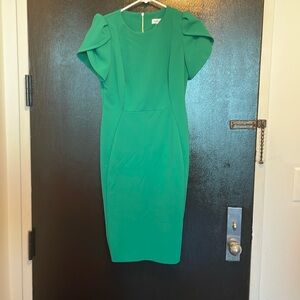 Calvin Klein Tulip-Sleeve Sheath Dress